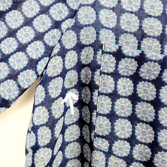 Scooter Brown Big Girls Sz 14 Shirt Button Up Roll Tab Sleeves Lace Details VGC - Picture 9 of 9